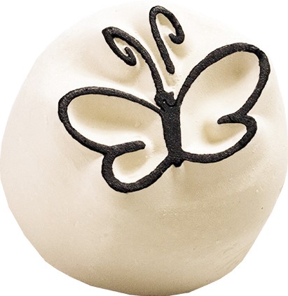 LaDot Steen Huidstempel 2 cm Vlinder