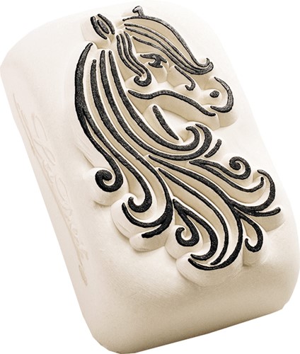 LaDot Steen Huidstempel 3,5x5,5 cm Paard