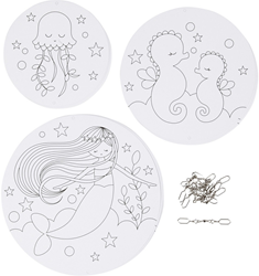 CC Mobile Ornaments with Motifs, Dia. 12+15+18 cm, 300 g, 3 set/ 1 pack