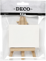 CC Mini Easel with canvas, white, size 8x6x1 cm, H: 11,5 cm, W: 8 cm, 1 pc-3