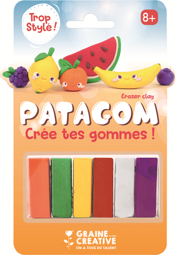 Patagom Gum Klei Set Fruit 6x25 gr
