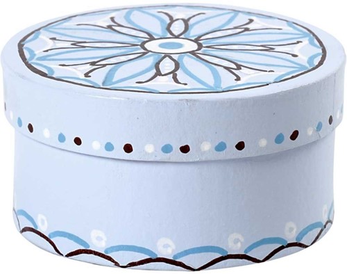 CC Papier Maché Ronde Dozen 3 stuks  H: 5+6,5+7,5 cm-2