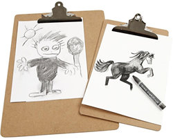 CC Clipboard, silver, size 23x34x0,3 cm, A4, 1 pc