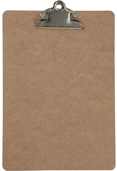 CC Clipboard, silver, size 19x27x0,3 cm, A5, 1 pc