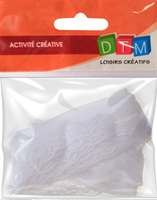 PACK OF 5 M WHITE WAVY LACE