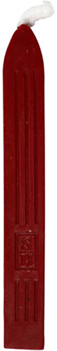 Manuscript Zegel Was met Lont 10 cm Rood 3 stuks