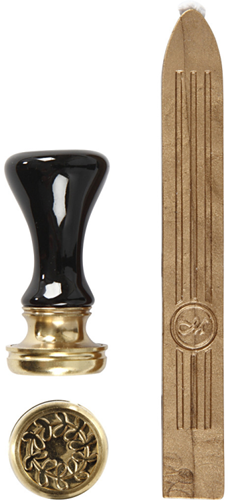 Zegel Set Goud 17 mm