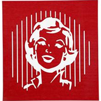 CC Screen Schablone Lady 20x22cm