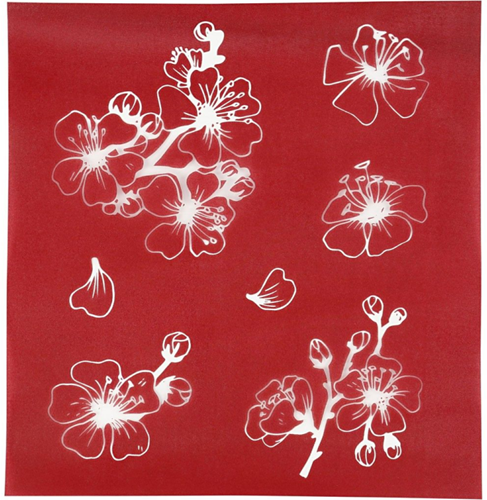 CC Screen Schablone Blumen 20x22 cm
