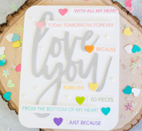 Waffle Flower Love You 10x15 cm-2