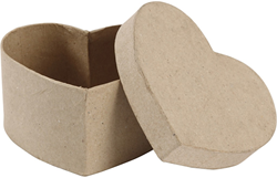 CC Hartvormige doos  H: 6 cm, 11,5x11,5 cm