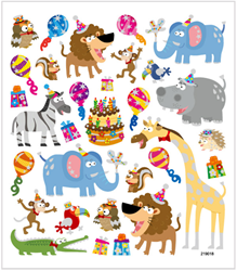 CC Aufkleber Tiere Geburtstag 15x16,5 cm