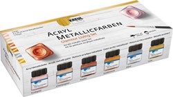 Kreul Acrylic Paint Metallic set 6 x 20 ml