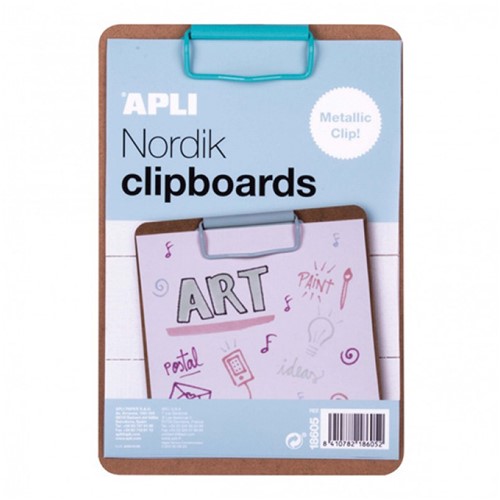 Apli Klembord Hout A5 Blauw