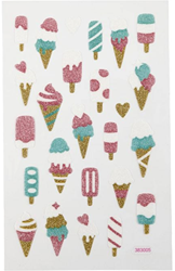 CC Eiscreme-Aufkleberblatt 10x16 cm