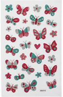 CC Glitter Stickers, butterflies, 10x16 cm, 1 sheet