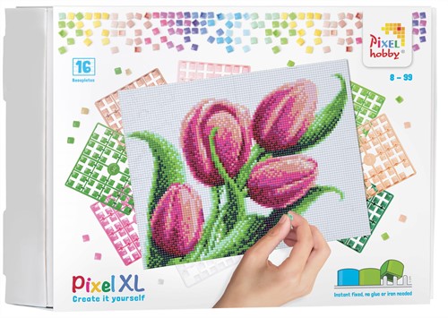 Pixelhobby XL  Kit 16 Basisplaten Tulpen