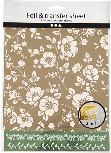 CC Deco Folie 15x15 cm Lentebloemen 2 stuks