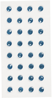 Stick-Strasssteine ??8 mm Blau 32 Stück