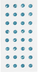 Plak Strasstenen 8 mm Lichtblauw 32 stuks
