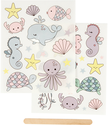 CC Rub-on Stickers, ocean, 12,2x15,3 cm, 1 pack