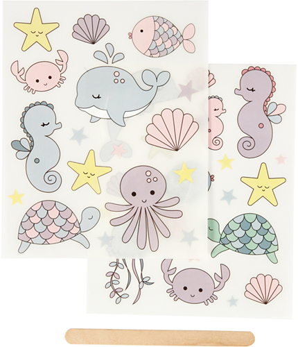 CC Rub-on Sticker Oceaan 12x15 cm 2 vellen