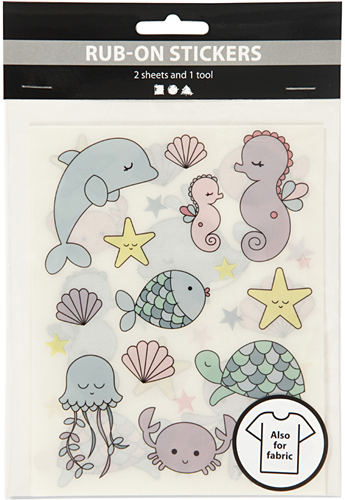 CC Rub-on Sticker Oceaan 12x15 cm 2 vellen-2