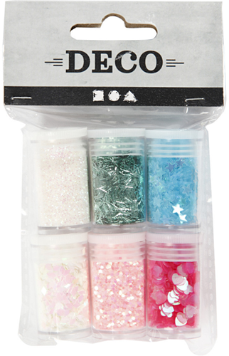 CC Glitter en Pailletten Set Pastel 6x5 gr-2