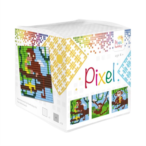 Pixelhobby Kubus Set Aapjes