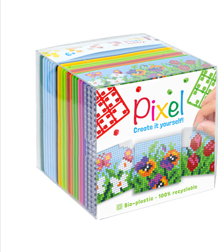 Pixelhobby Kubus Set Bloemen