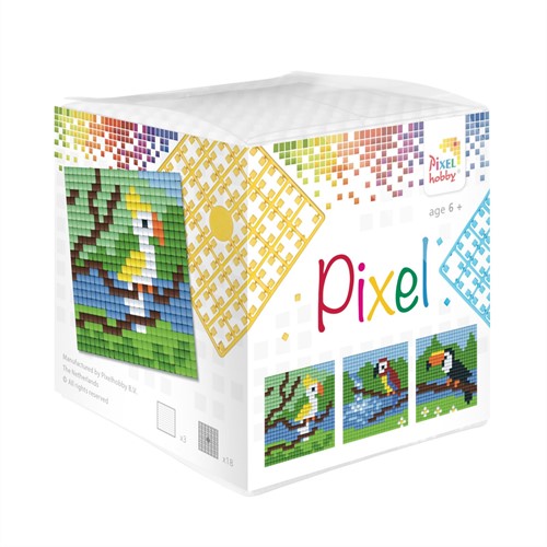Pixelhobby Kubus Set Tropische Vogels
