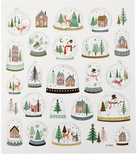 CC Stickervel Sneeuwbollen 15x16,5 cm