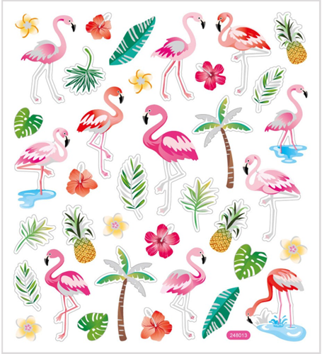 CC Fancy Stickers Flamingo
