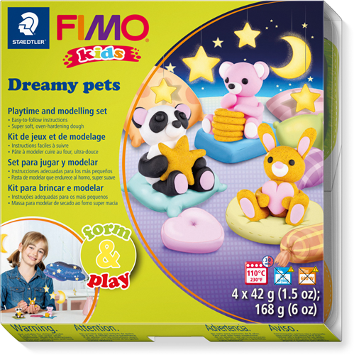 FIMO® Kids Form&Play Dreamy Pets 4x42 gr
