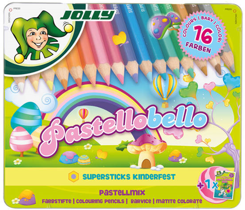 Jolly Kleurpotloden Pastello Bello16 stuks