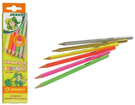 Jolly Supersticks Kleurpotloden Extra Mix 6 stuks-2