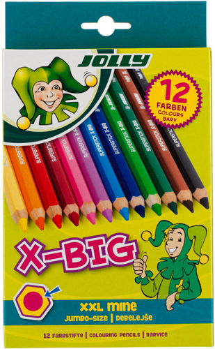 Jolly X-BIG Kleurpotloden 12 stuks
