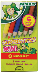 Jolly Supersticks Kleurpotloden Mini 6 stuks