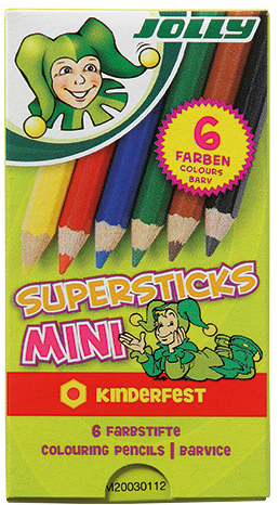 Jolly Supersticks Kleurpotloden Mini 6 stuks