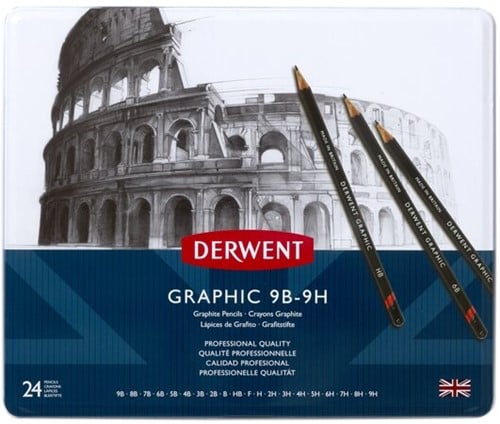 Derwent Grafietpotloden Set 24 stuks