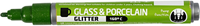 CC Glas- en Porseleinstift Semi-transparant Lichtgroen Glitter-2