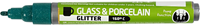CC Glas- en Porseleinstift Semi-transparant Donkergroen Glitter-2