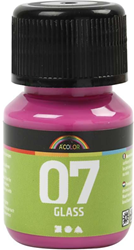 A-Color Glasverf Roze 30ml