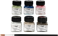 Kreul Glas- en Porseleinverf Chalky Set 6x20 ml