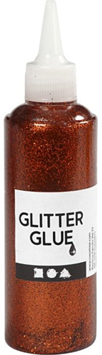 CC Glitterlijm 118 ml Oranje