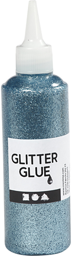 CC Glitterlijm 118 ml Lichtblauw