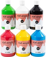 CC Acrylic Paint Glossy, primary colours, 6x500 ml/ 1 pack