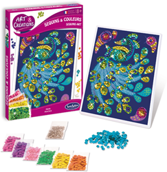 Art & Creations Pailletten Pfau