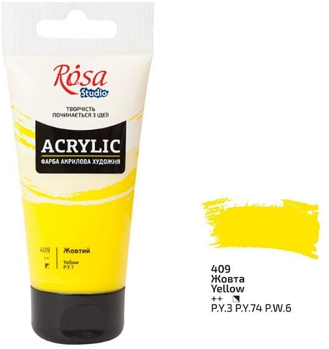 Rosa Studio Acrylverf 75 ml 409 Yellow