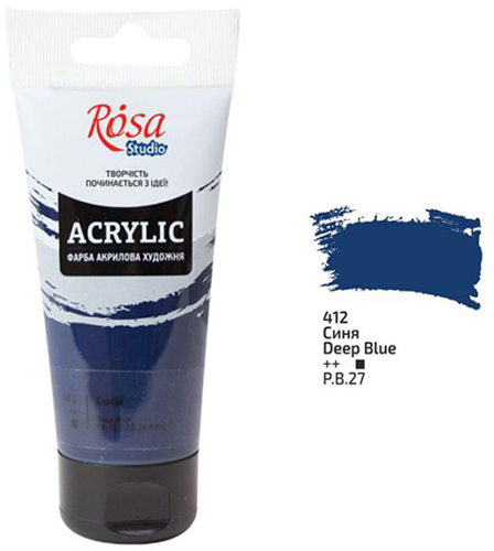 Rosa Studio Acrylverf 75 ml 412  Deep Blue